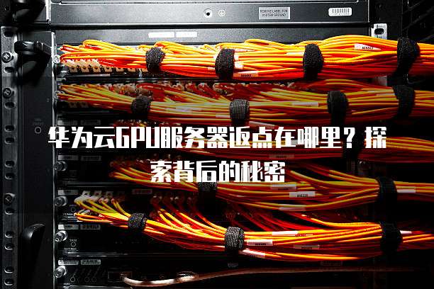 华为云GPU服务器返点在哪里?探索背后的秘密