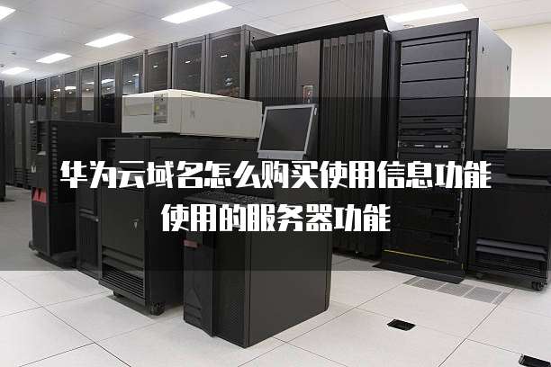 华为云域名怎么购买使用信息功能使用的服务器功能