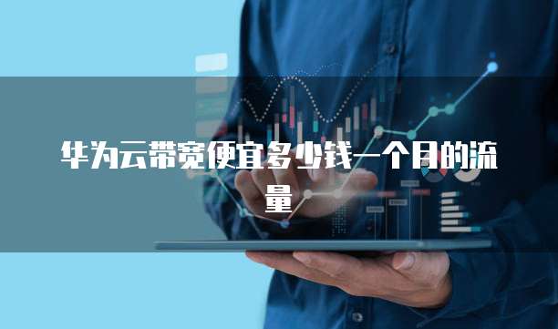 华为云带宽便宜多少钱一个月的流量