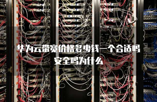 华为云带宽价格多少钱一个合适吗安全吗为什么