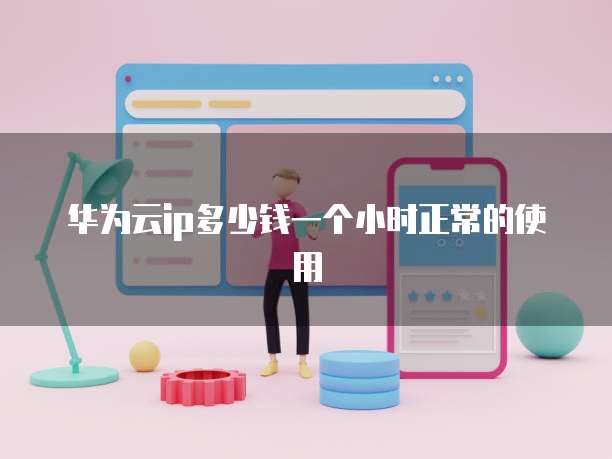 华为云ip多少钱一个小时正常的使用