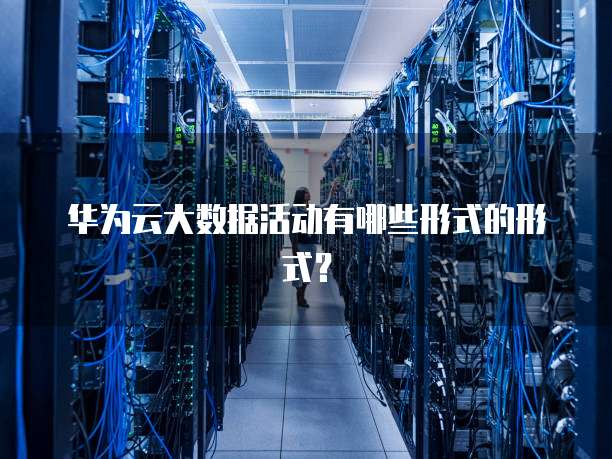 华为云大数据活动有哪些形式的形式？
