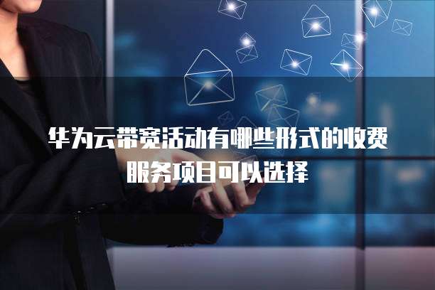 华为云带宽活动有哪些形式的收费服务项目可以选择