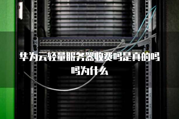 华为云轻量服务器收费吗是真的吗吗为什么