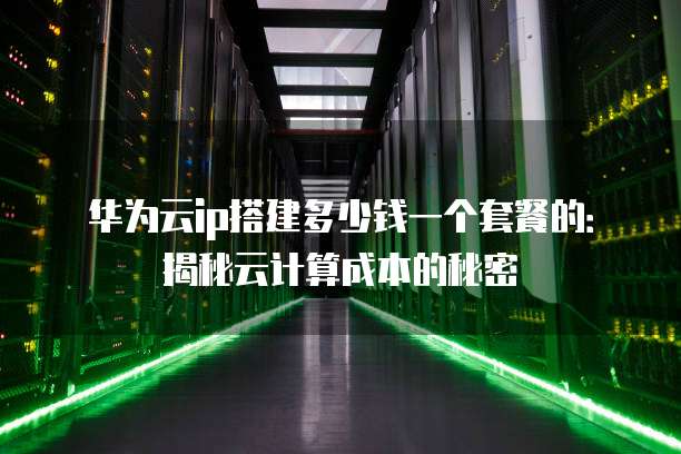 华为云ip搭建多少钱一个套餐的:揭秘云计算成本的秘密