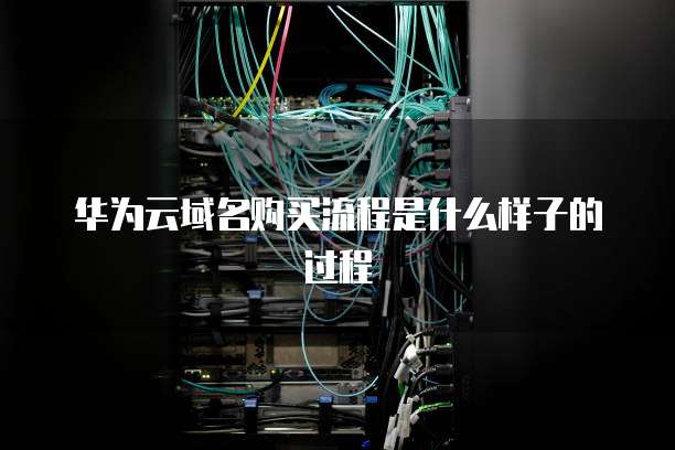 华为云域名购买流程是什么样子的过程