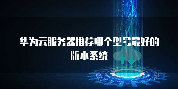 华为云服务器推荐哪个型号最好的版本系统