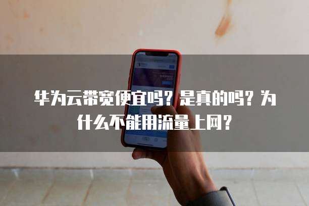 华为云带宽便宜吗?是真的吗?为什么不能用流量上网?