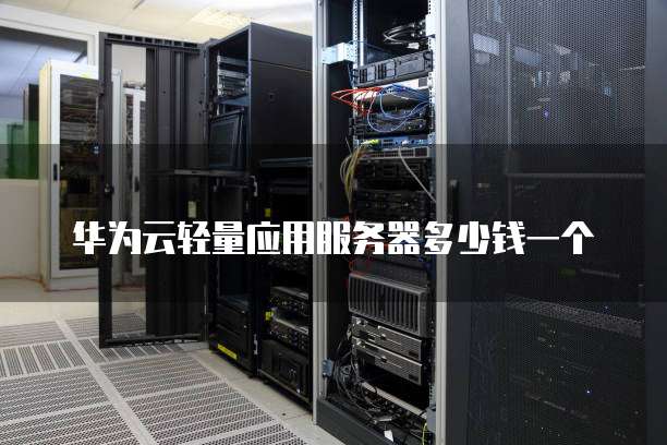 华为云轻量应用服务器多少钱一个
