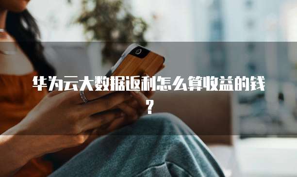 华为云大数据返利怎么算收益的钱?