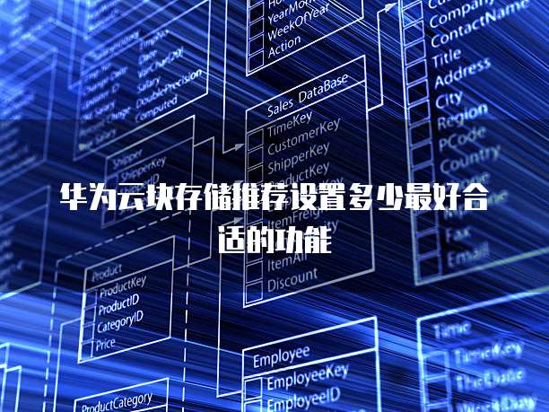 华为云块存储推荐设置多少最好合适的功能