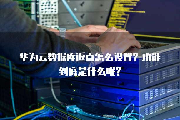 华为云数据库返点怎么设置?功能到底是什么呢?