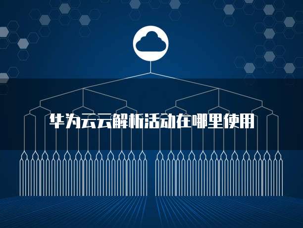 华为云云解析活动在哪里使用