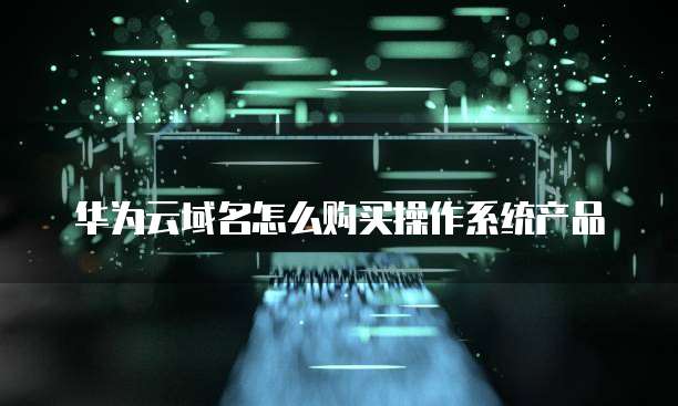 华为云域名怎么购买操作系统产品