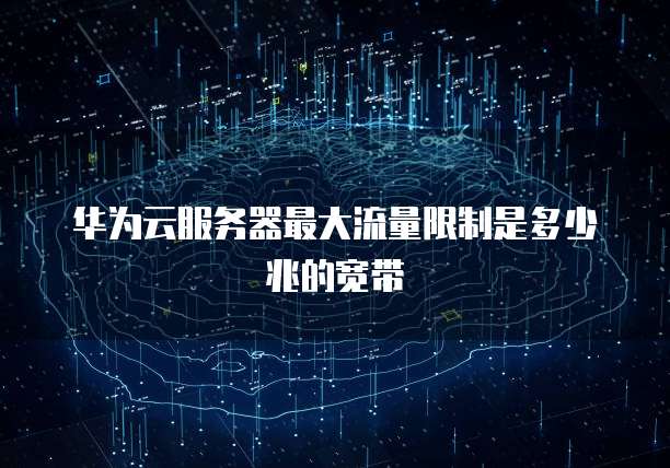 华为云服务器最大流量限制是多少兆的宽带