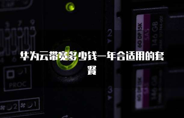 华为云带宽多少钱一年合适用的套餐