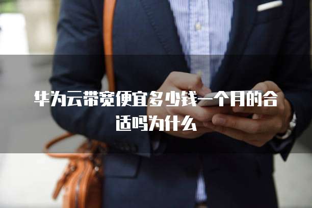 华为云带宽便宜多少钱一个月的合适吗为什么