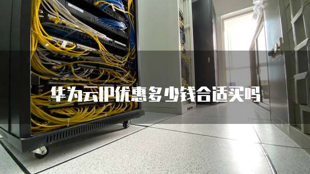 华为云IP优惠多少钱合适买吗
