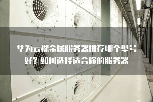 华为云裸金属服务器推荐哪个型号好?如何选择适合你的服务器