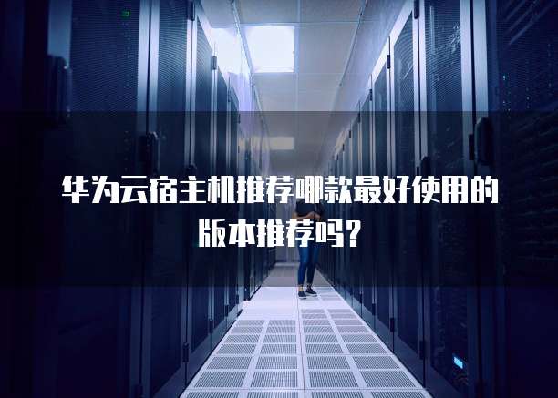 华为云宿主机推荐哪款最好使用的版本推荐吗?