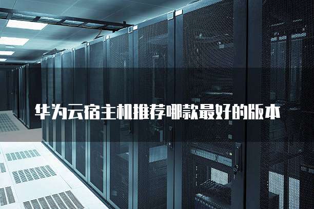 华为云宿主机推荐哪款最好的版本