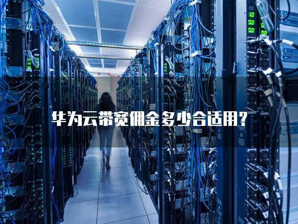 华为云带宽佣金多少合适用?