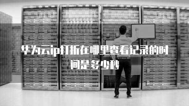 华为云ip打折在哪里查看记录的时间是多少秒