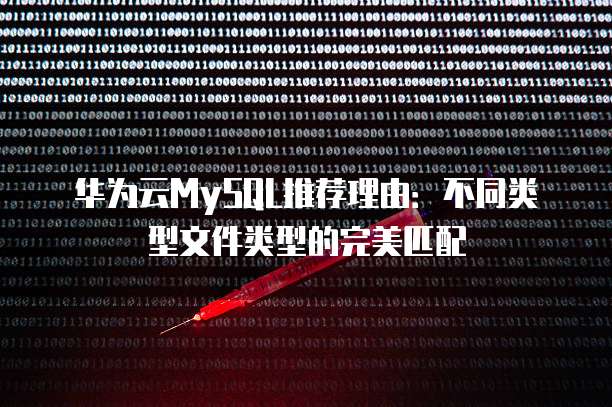 华为云MySQL推荐理由：不同类型文件类型的完美匹配
