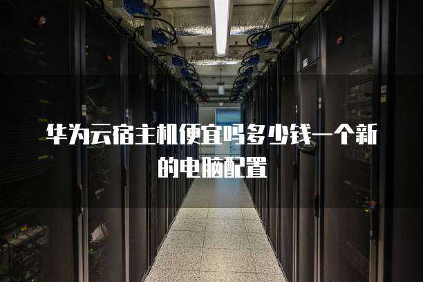 华为云宿主机便宜吗多少钱一个新的电脑配置
