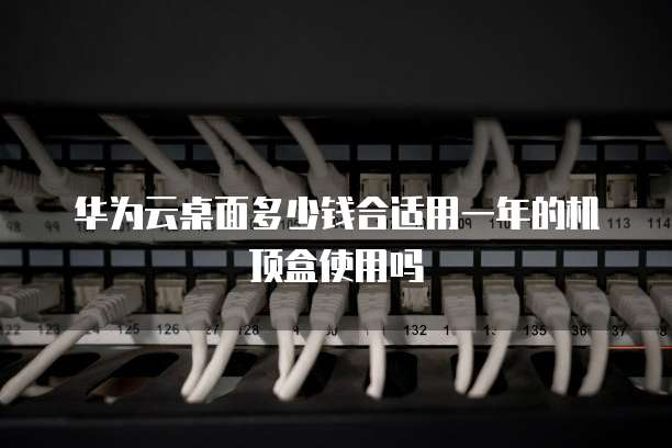 华为云桌面多少钱合适用一年的机顶盒使用吗