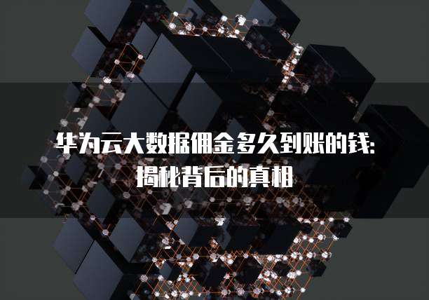华为云大数据佣金多久到账的钱:揭秘背后的真相