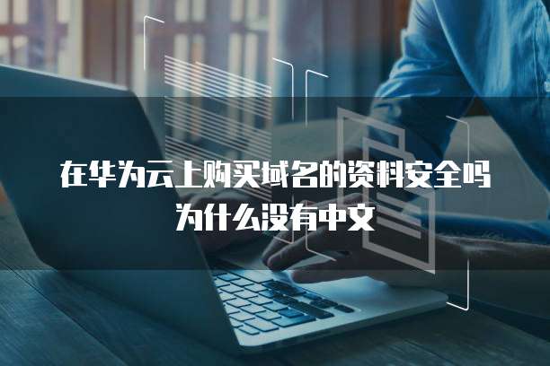 在华为云上购买域名的资料安全吗为什么没有中文
