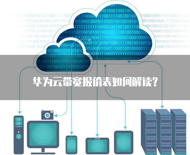 华为云带宽报价表如何解读?