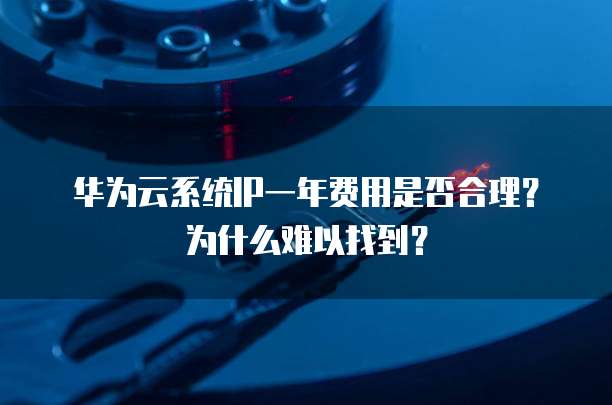 华为云系统IP一年费用是否合理?为什么难以找到?