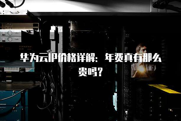 华为云IP价格详解:年费真有那么贵吗?