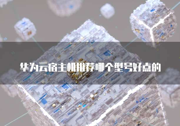 华为云宿主机推荐哪个型号好点的