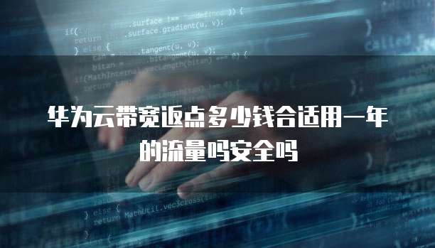 华为云带宽返点多少钱合适用一年的流量吗安全吗