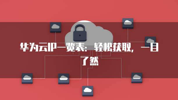 华为云IP一览表：轻松获取，一目了然