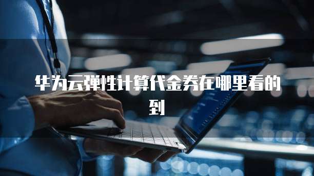 华为云弹性计算代金券在哪里看的到