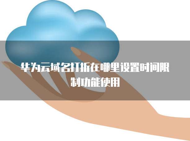 华为云域名打折在哪里设置时间限制功能使用