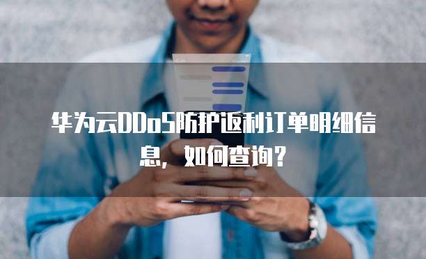 华为云DDoS防护返利订单明细信息,如何查询?