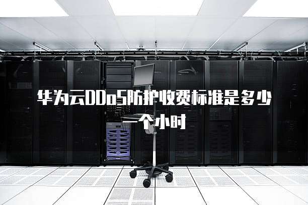 华为云DDoS防护收费标准是多少一个小时