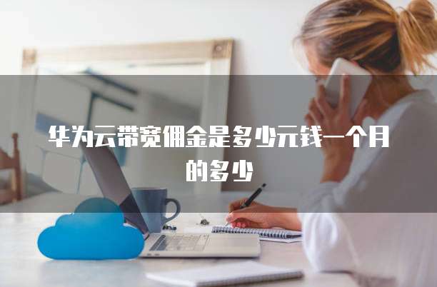 华为云带宽佣金是多少元钱一个月的多少
