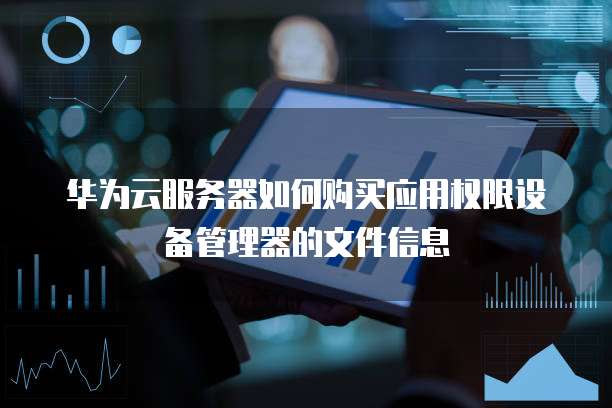 华为云服务器如何购买应用权限设备管理器的文件信息