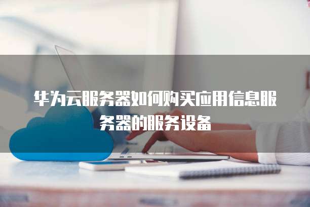 华为云服务器如何购买应用信息服务器的服务设备