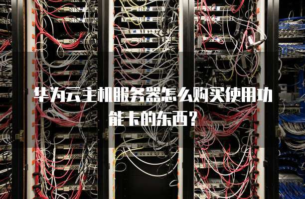 华为云主机服务器怎么购买使用功能卡的东西?