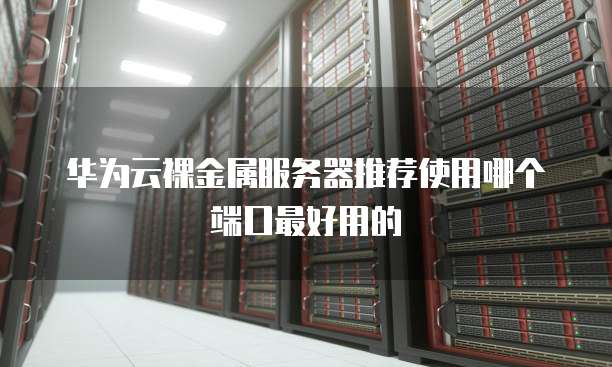 华为云裸金属服务器推荐使用哪个端口最好用的