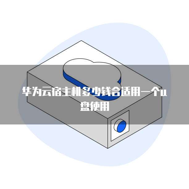华为云宿主机多少钱合适用一个u盘使用