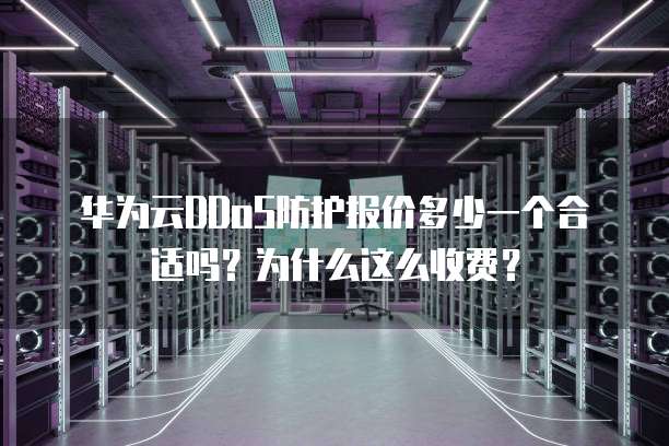华为云DDoS防护报价多少一个合适吗？为什么这么收费？