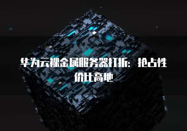 华为云裸金属服务器打折:抢占性价比高地